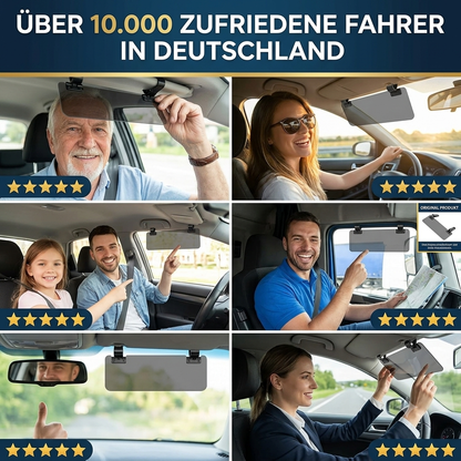 Auto-Sonnenblende 2-in-1 & Blendschutz Für Tag & Nacht